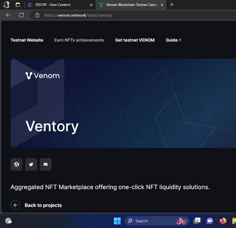 Venom Blockchain Testnet Campaign.
